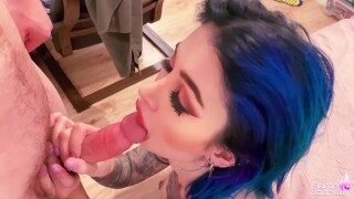 hermanastro Facefuck Polla grande Hermanastra tatuada cachonda y corrida en la cara POV – Sexo Gratis